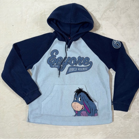 Disney Tops - Vintage Eeyore Fleece Hoodie‎